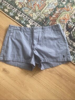 Ralph Lauren cotton Light Blue Cotton Chino Bermuda Shorts